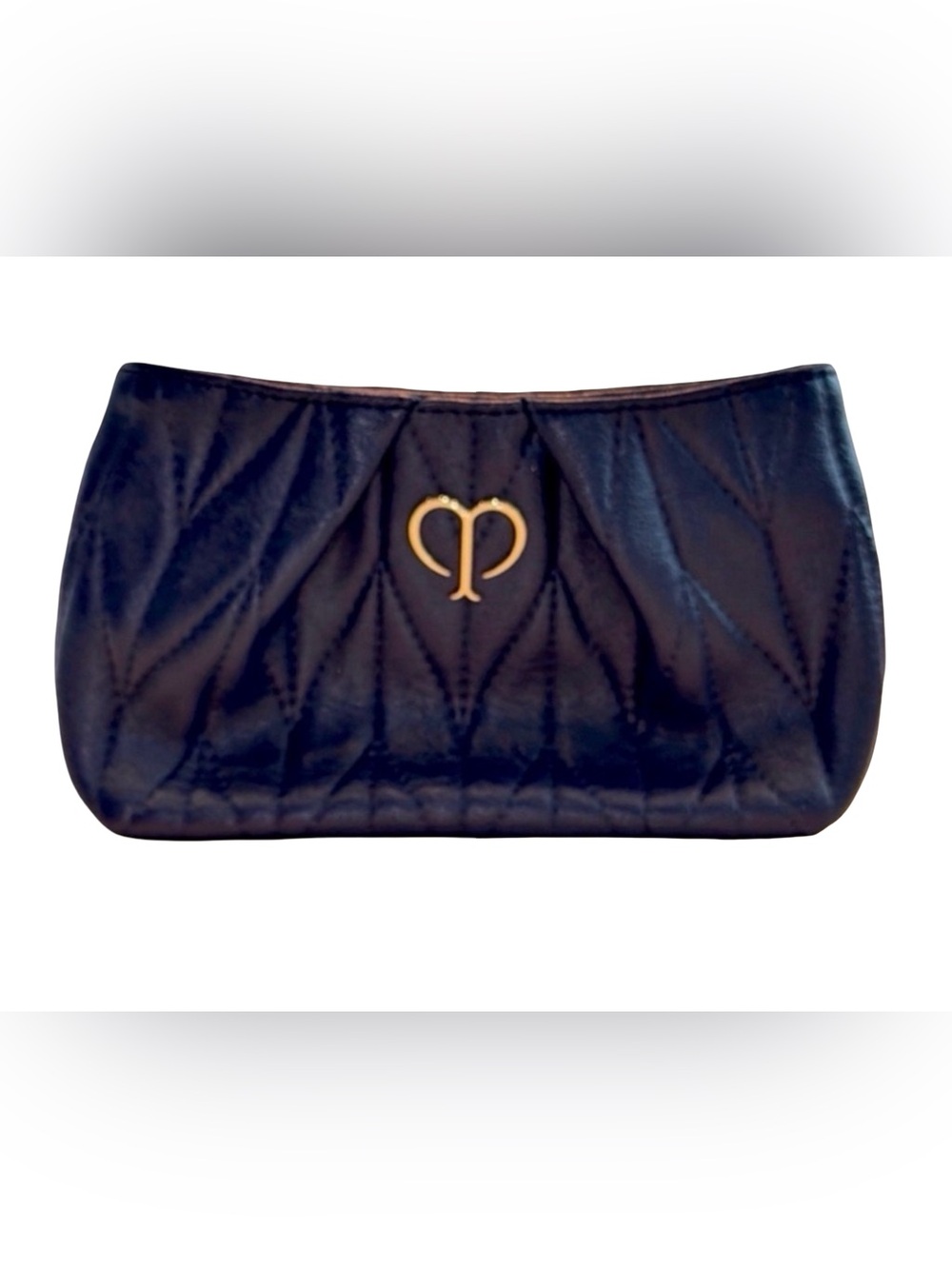 Clé de Peau Beauté Navy Quilted Cosmetic
Pouch | Gold Logo | NWOT